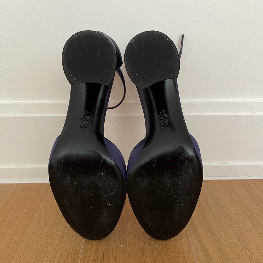 3.1 Phillip Lim Satin Block Heel Pumps - Picture 6 of 6